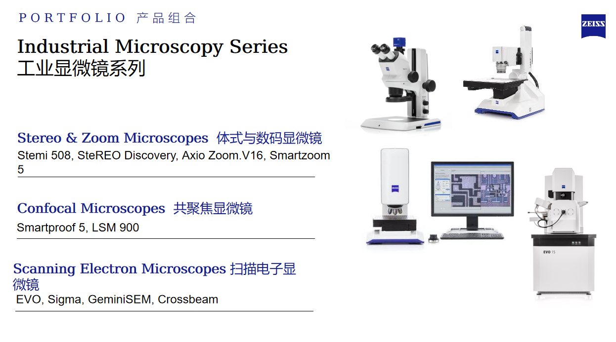 蔡司工業顯微鏡系列